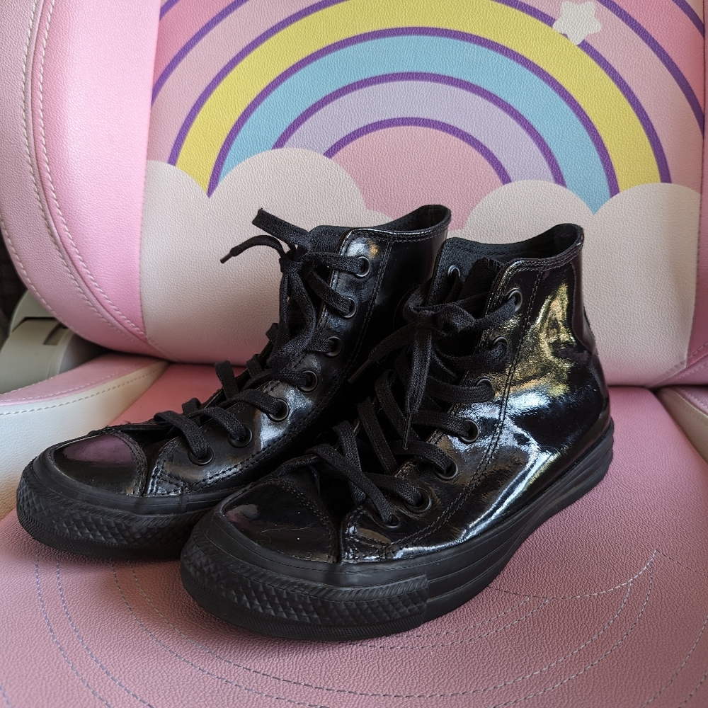 Converse Womens High Leather Allover black (US W6)